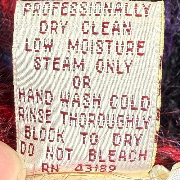 Vintage Susan Bristol Mohair Wool Cardigan Sweater Womens Size M - Picture 6 of 9